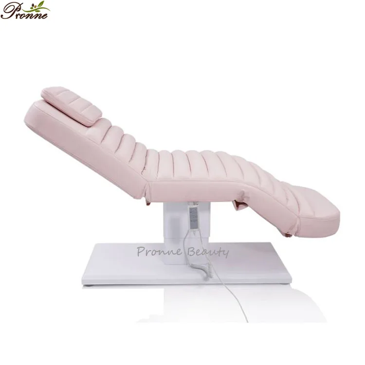 luxury curved pink memory foam extension lash recliner chair 3 motors thai spa electric massage bed table