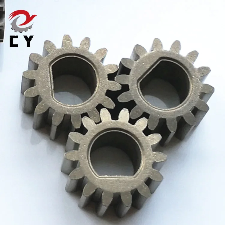 Powder metal 1 module 14 teeth D shaped hole planetary pinion spur small gear parts