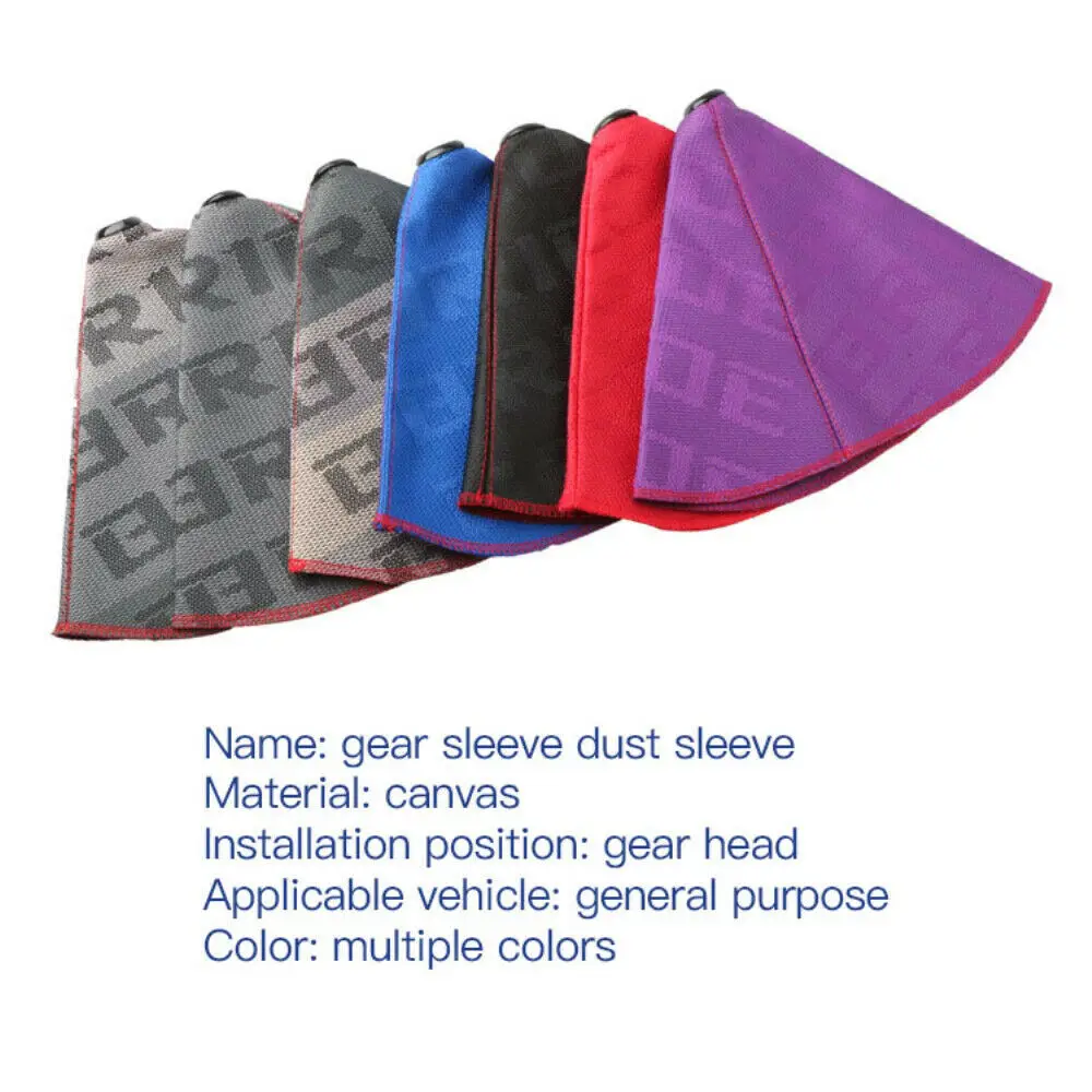 Universal JDM Style Cloth Manual Custom Car Gear Shifter Shift Knob Boot Cover For Bride
