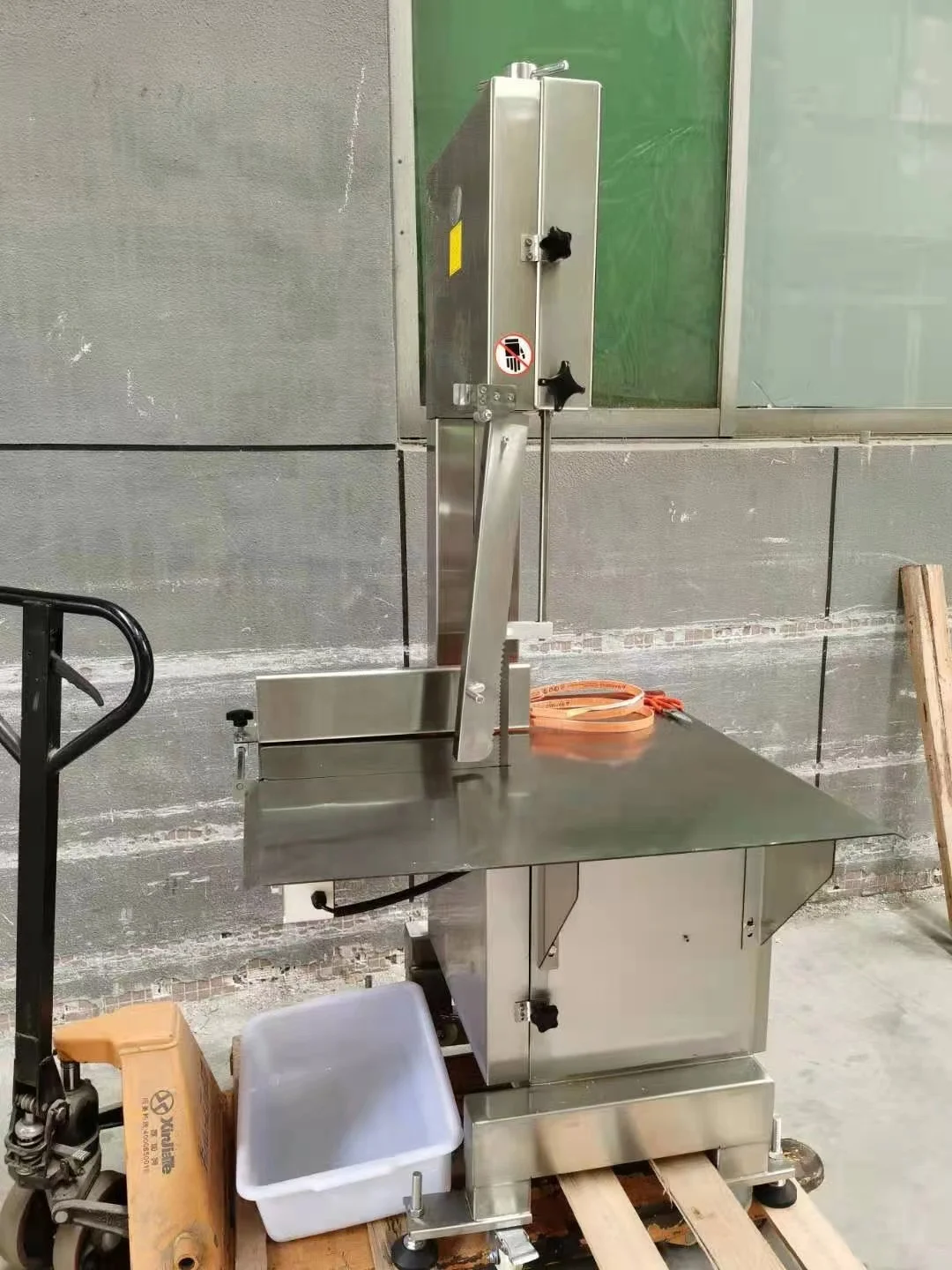 W360A Industrial stainless steel bone saw machine frozen meat and bone cutter  slaughter house equipment