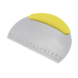 Hot selling semi-circle scraper scraper stainless steel griddle scraper with scale