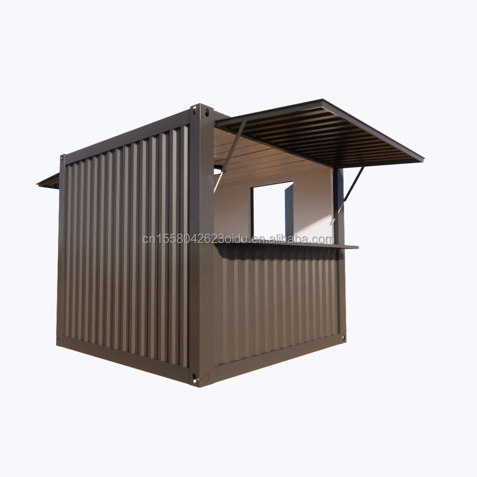 10FT Mini Pop-up Shop Container Coffee Shop fast food Kiosk Booth Support customization