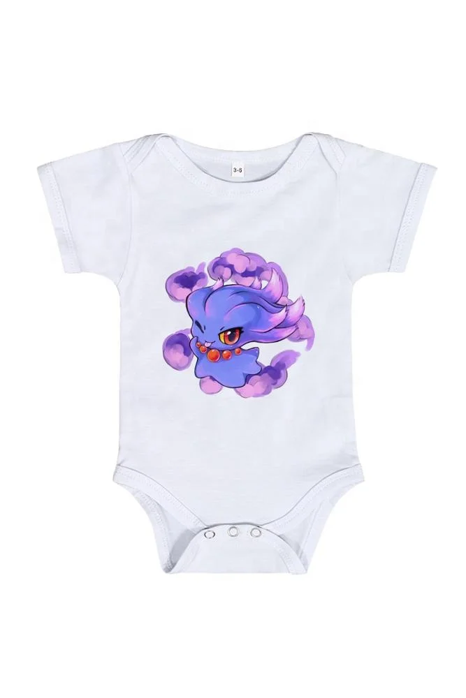 Wholesale low  MOQ Customized Key Logo Item short Sleeve  unisex baby romper Black Knitted Oem  with logo printed