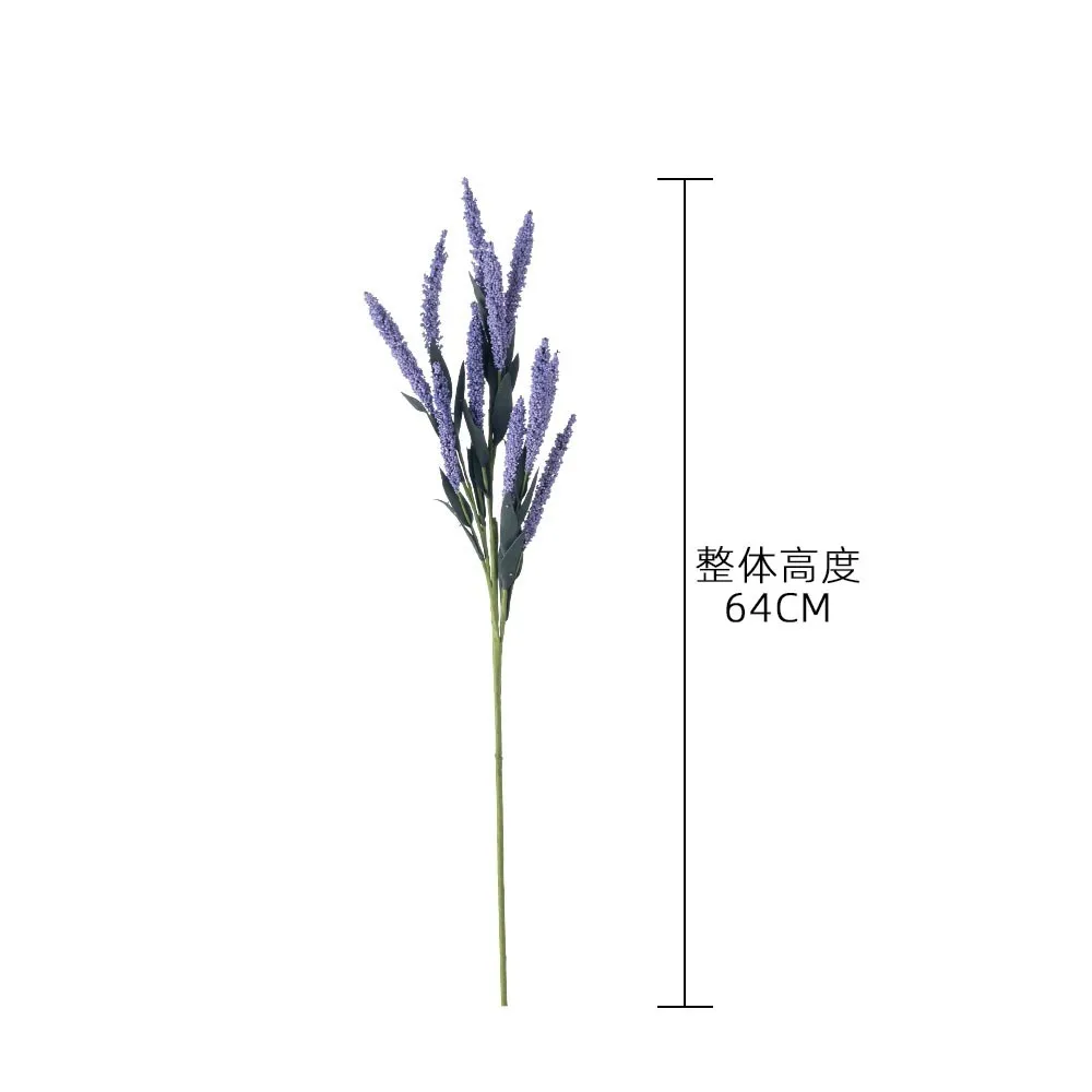 Lavender 64cm Artificial Wedding Flower Wall Decoration Dried Flowers & Plants for Home Outdoor & Party Use