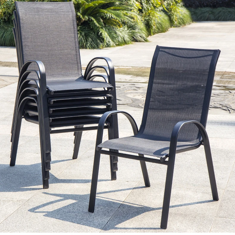 Dining patio table and chairs for restaurant and bars modern white black chair