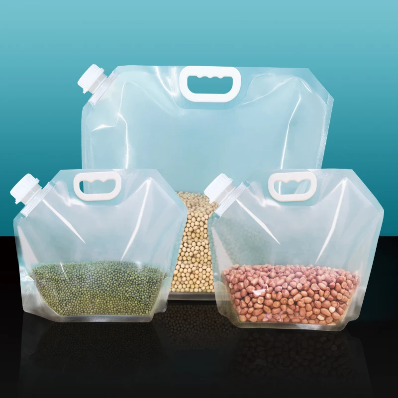 Reusable Food Spout Pouch for Liquid Grain Rice Standing Plastic Liquid Packaging Bag