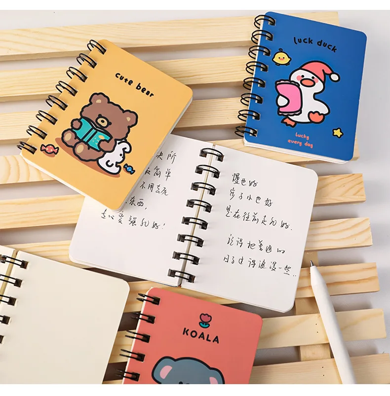 kawaii stationery wholesale pocket notepads customizable portable mini spiral notebook