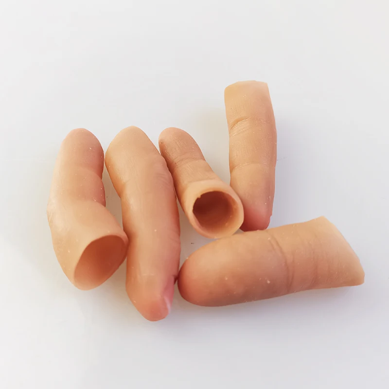 prosthetic Silica gel finger, artificial finger cosmetic prosthesis for amputee,