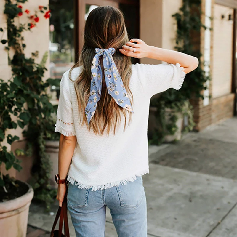 Wholesale Custom Printed Cheap Sweet Hair Scrunchies,Eco Friendly Scrunchies