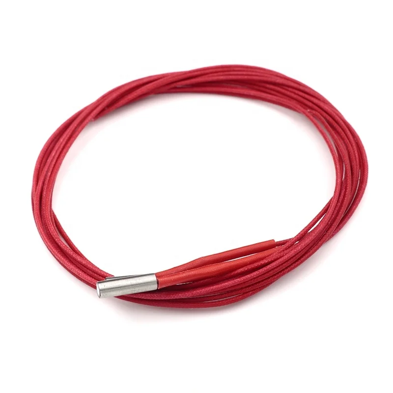 Ceramic heat Cartridge Heater 6*20 12V / 24V 30W / 40W 1 meter wire for hotend extruder Reprap 3D printer parts Kossel Delta