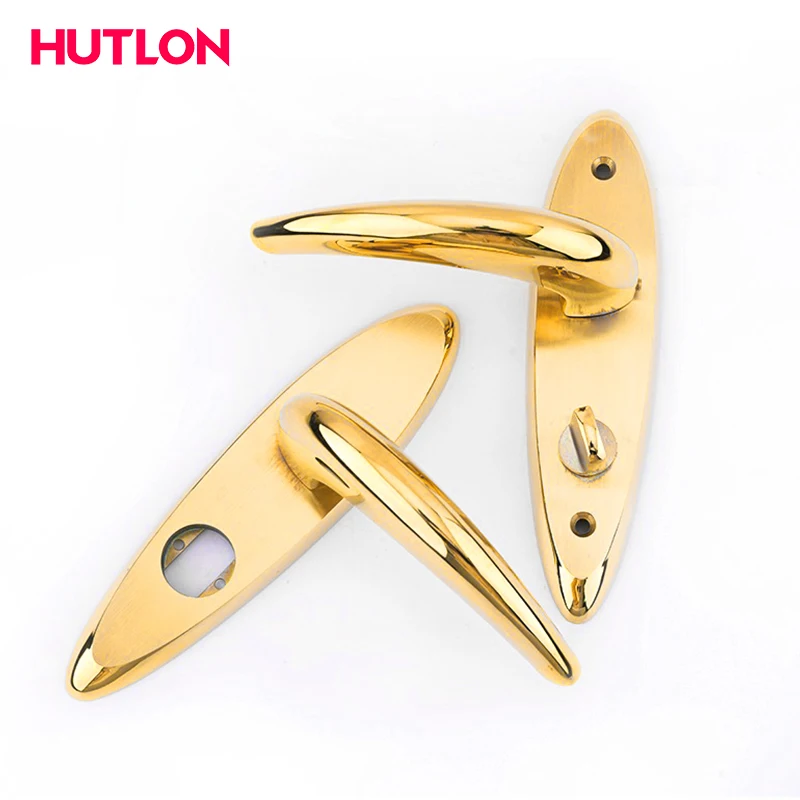 Завод HUTLON, оптовая продажа, дверной замок из нержавеющей стали и дверная ручка, блокировочная панель с цилиндрами замка