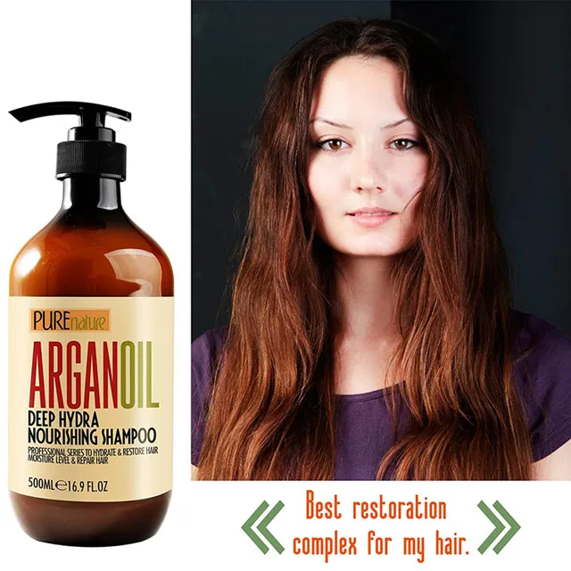 Wholesale Natural Moisturizing Argan Oil Shampoo Conditioner Sulfate Free Shampoo Hair Loss Care Keratin Argan Oil Hair Shampoo
