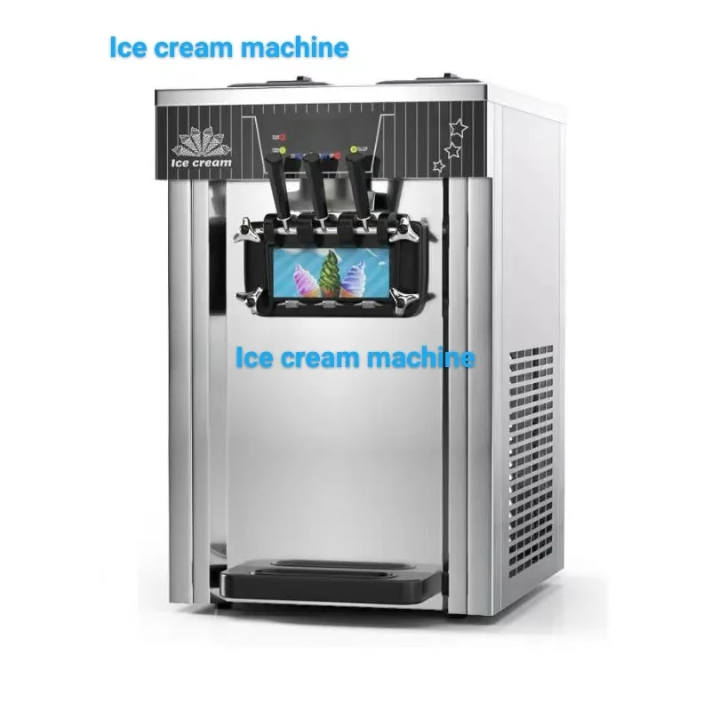 China supplier ice cream machine 3 flavor factory price soft ice cream marking machine