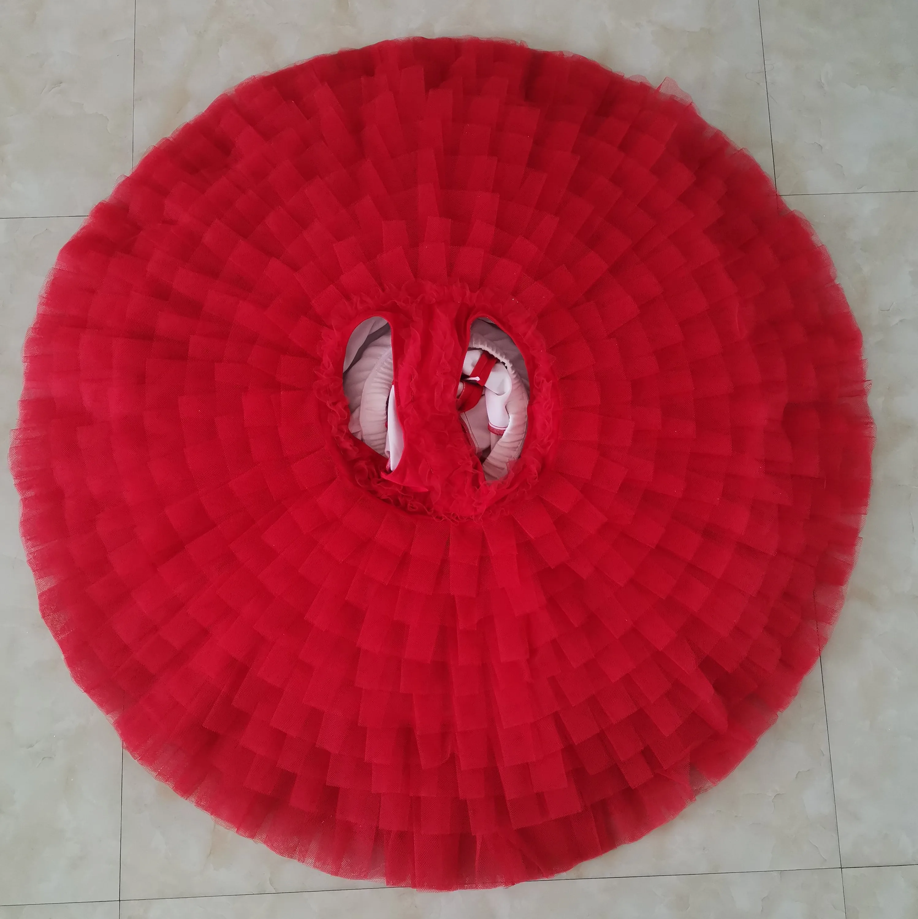 Professional Cheap High Quality 12 layers Custom Size Girls Women Adult Performance Wear Red Royal Blue Ballet Tutu Costume