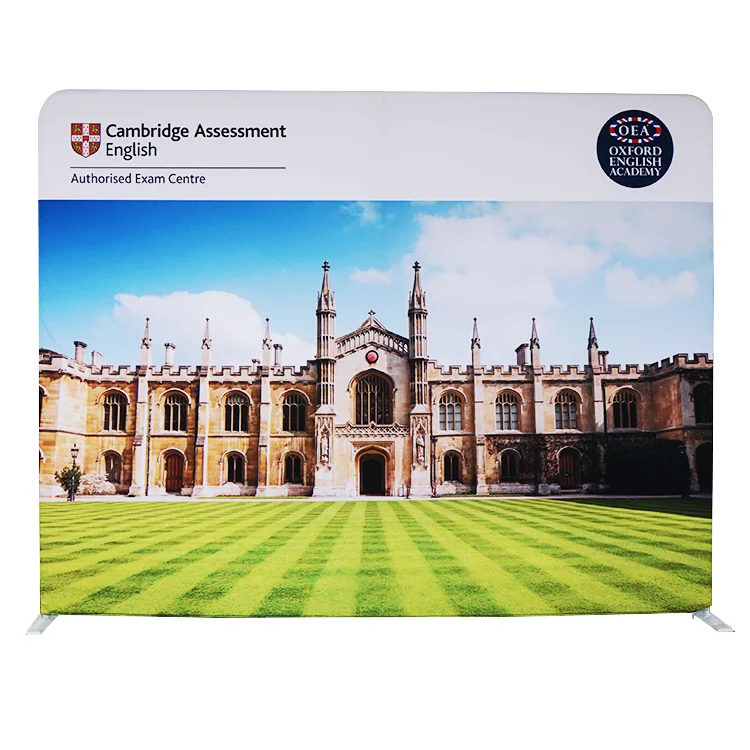 High quality custom logo printing stretch tension fabric backdrop convention banner display