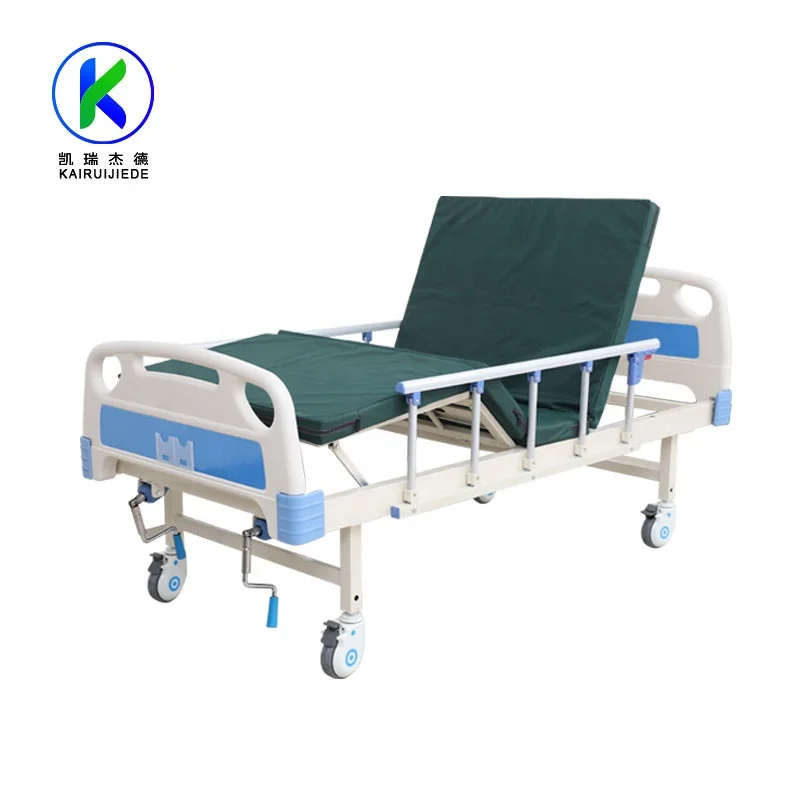 Factory cheap price surgical apparatus economic two crank manual mechanical hospital bed