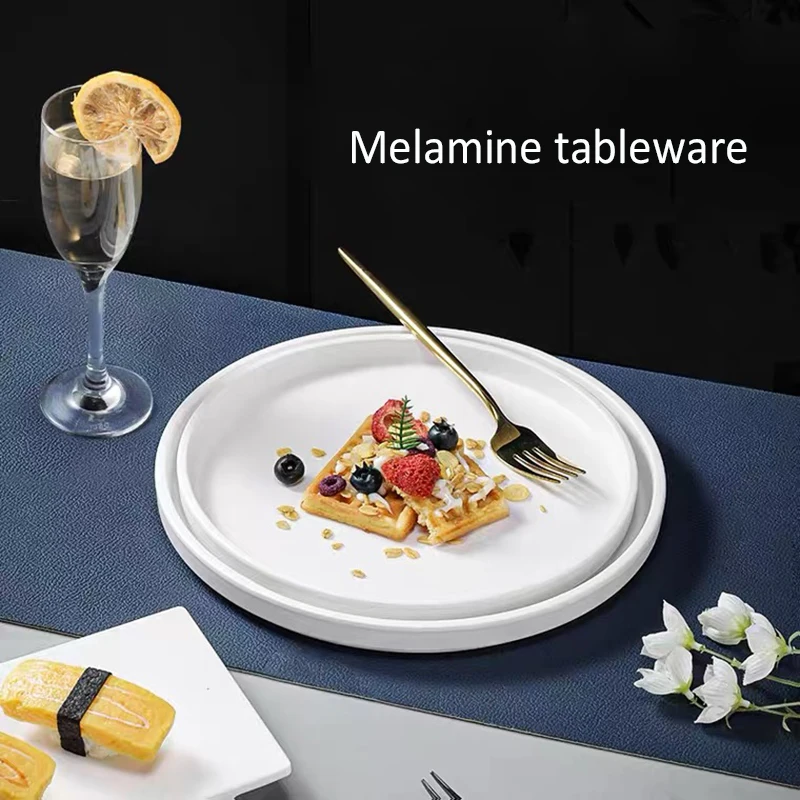 Wholesale Melamine Charger Plate Plastic Dinnerware Plates Sets Serving for Restaurant Wedding Party