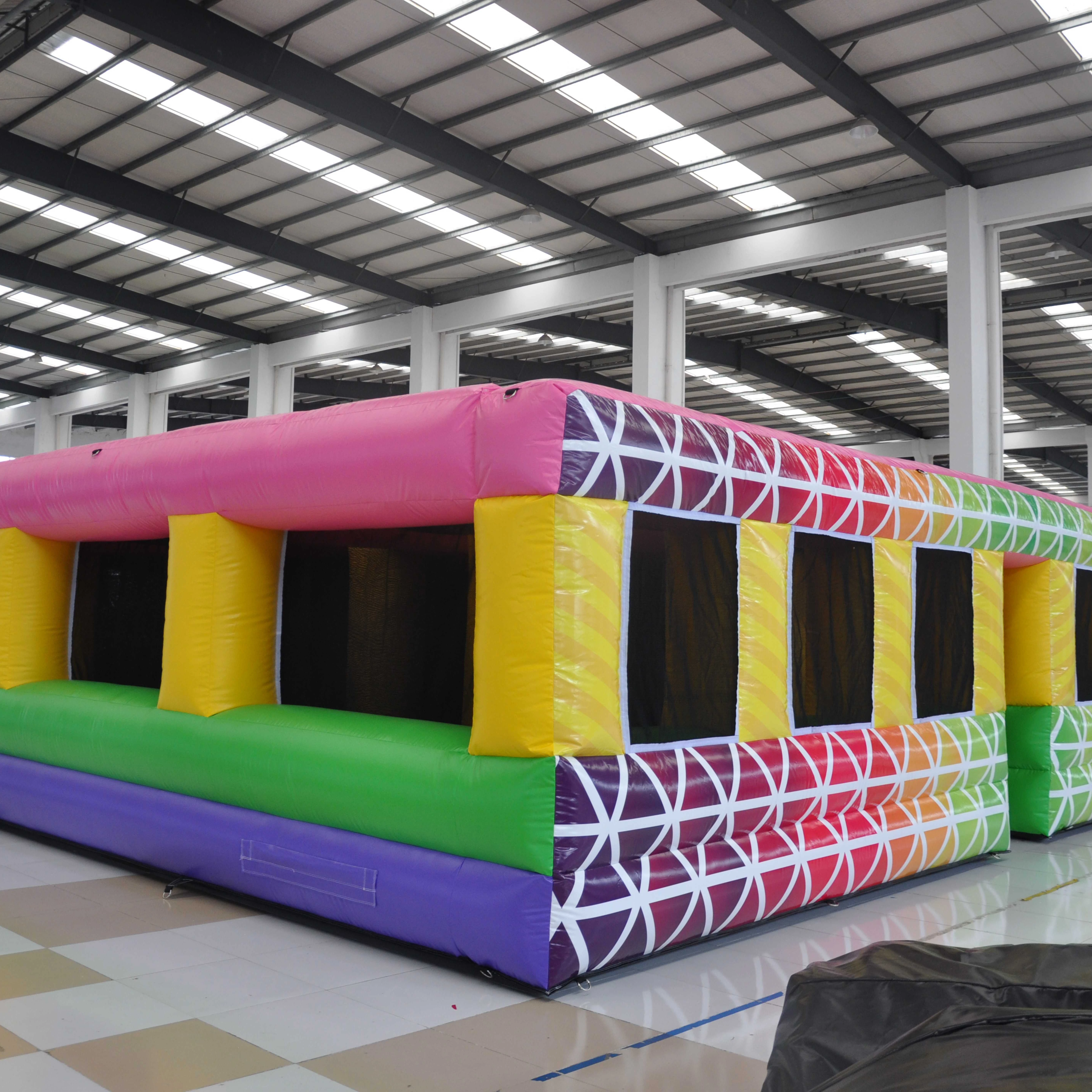 China inflatable outdoor games inflatable maze for kids and adults inflatable obstacle courses