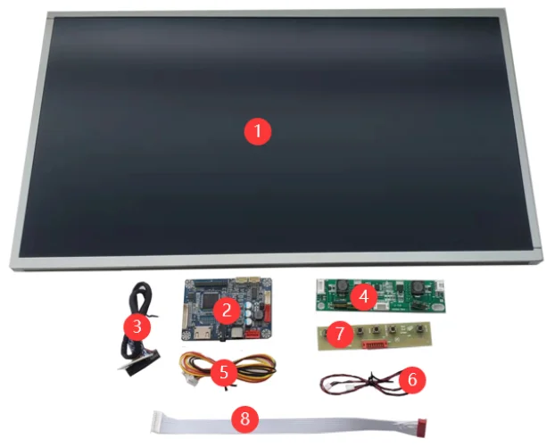 21.5 Inch 1000-3000 Nit CS-215FHB-N40 LCD Panel High Brightness Tft Lcd Module Screen Support 1920x1080 With RTD2513A Borad