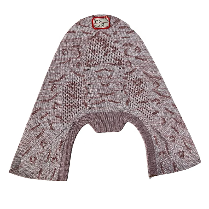 Customized logo designer 3D knitted football mesh sneakers sports running semi-finished shoe upper upper manufacturer factory