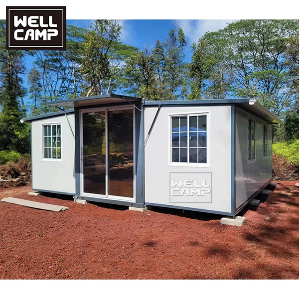 WELLCAMP 20-футовые 40-футовые сборные раздвижные контейнерные дома, быстрое временное размещение, Новая Зеландия