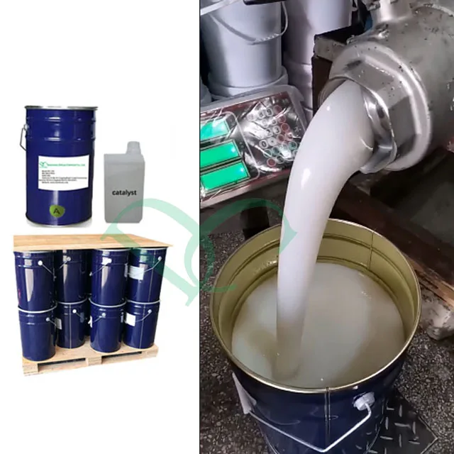 shoreA 20-30 Tin Cure RTV2 Liquid Silicone Rubber For Casting Moulds