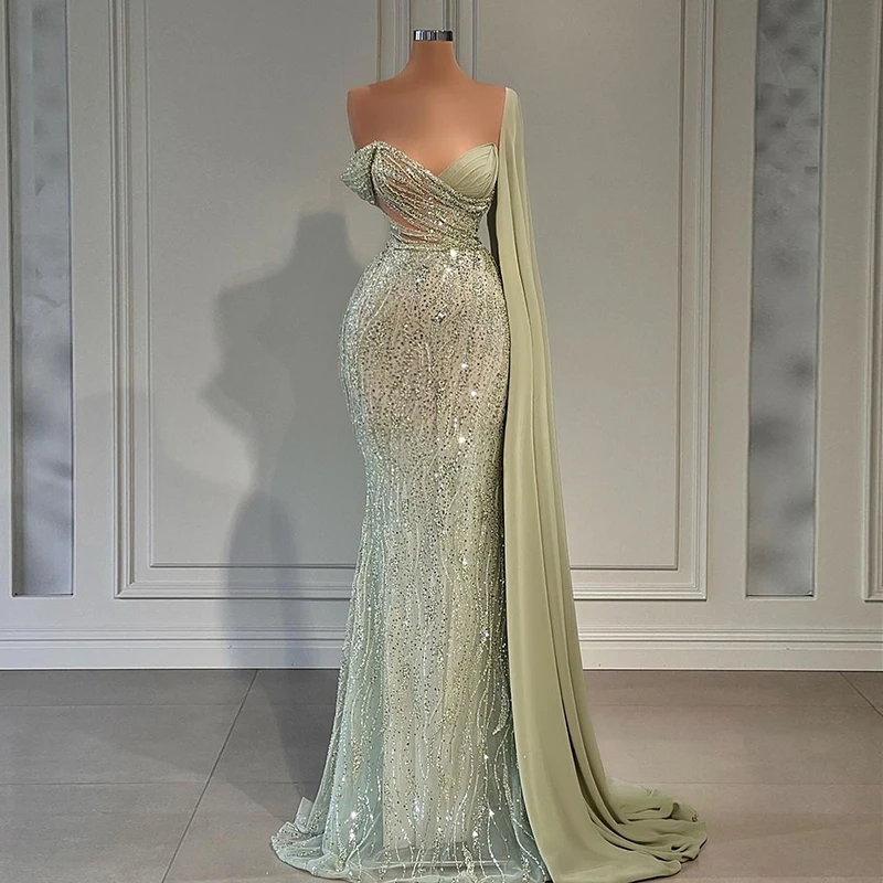 LSCZ311-2 Elegant Fashion Girl Evening Dress Custom Sleeveless Women Sequined Prom Dresses