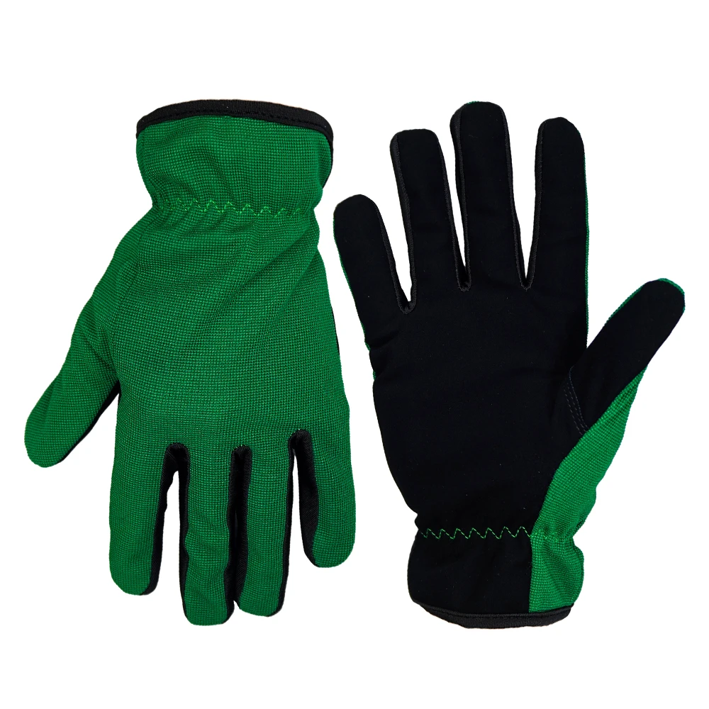 Palm of the cow Leather, the back of the hand on the stair cloth construction Mechanic gloves For Men And Women