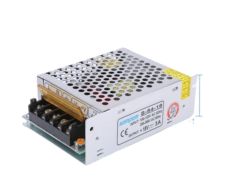 S-54-18 18V 3A 54W DC Power Supply AC to Transformer