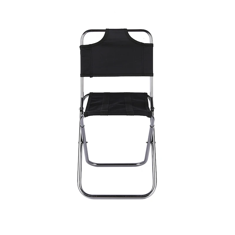 Outdoor Camping Chair Lightweight Aluminium Alloy Folding Chair Stool with Backrest