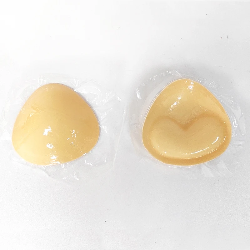 Triangle Soft Reusable Breast Cleavage Sticky Inserts Push Up Silicone Double Sided Adhesive Bra Pads