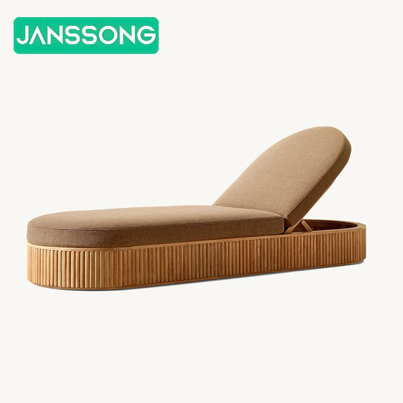 Garden Outdoor Furniture Set Resort Beach Sun Loungers Hotel Garden Pool Sun Loungers Villa Outdoor Swimming Pool Lounge Chair