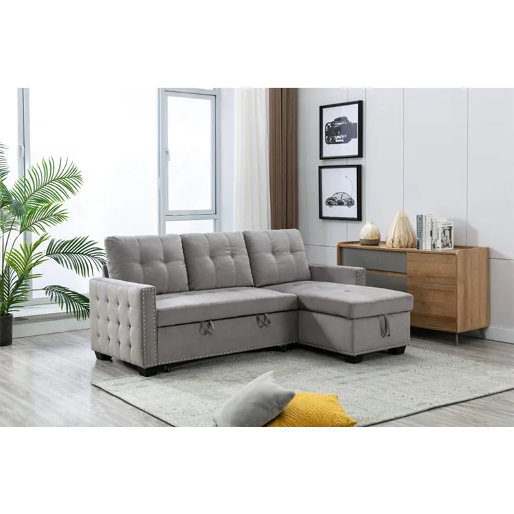 Frank good supplier 3 seat sofa cum bed folding foldable multifunctional living room furniture