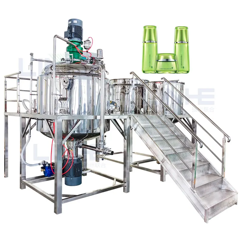 Vacuum Mixer Homogenizing Emulsifying Machine Body Lotion Vacuum Emulsifier Face Cream Cosmetics Mayonnaise Making Machine