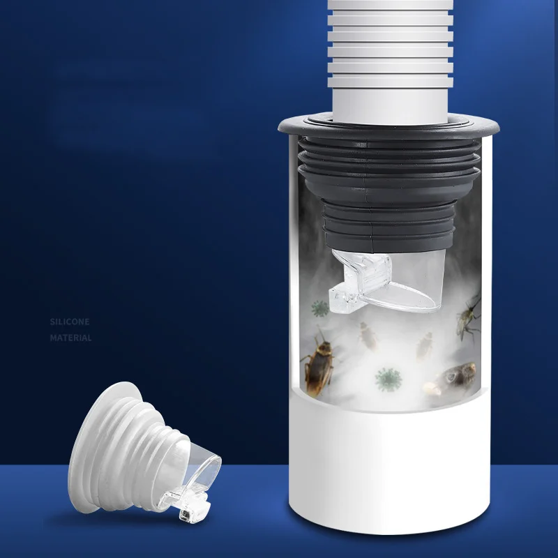 Bathroom Sewer Downcomer Deodorant Seal Ring Washbasin Closure Cover Sink Basin Drainage Pipe Anti-Odor Plug