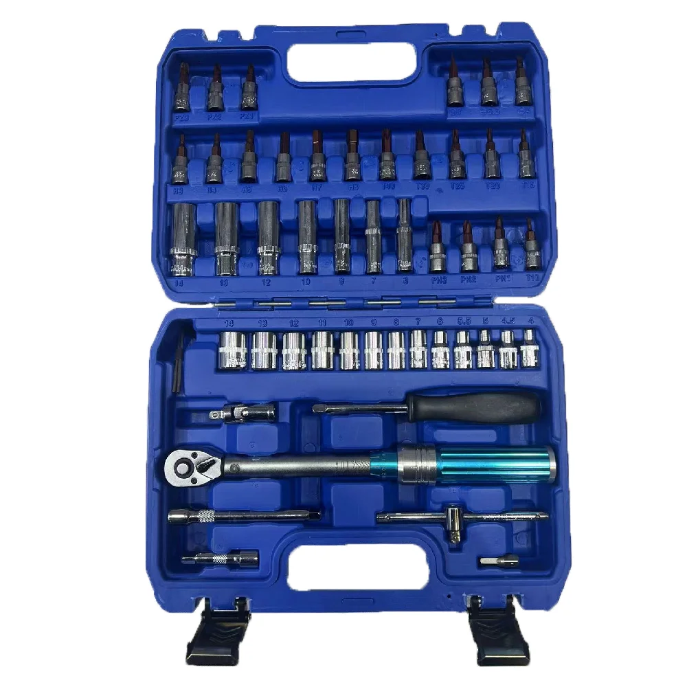 50PCS 1/4 Extendable Torque Wrench 2-24nm Automotive Hand Tool Set for Bicycle