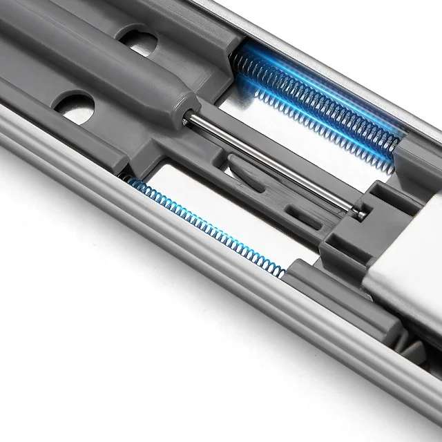 Мебельная фурнитура, Складывающийся в 3 сложения, мягкий закрывающий полноразмерный удлинитель, двойной антикоррозийный выдвижной ящик 46 мм