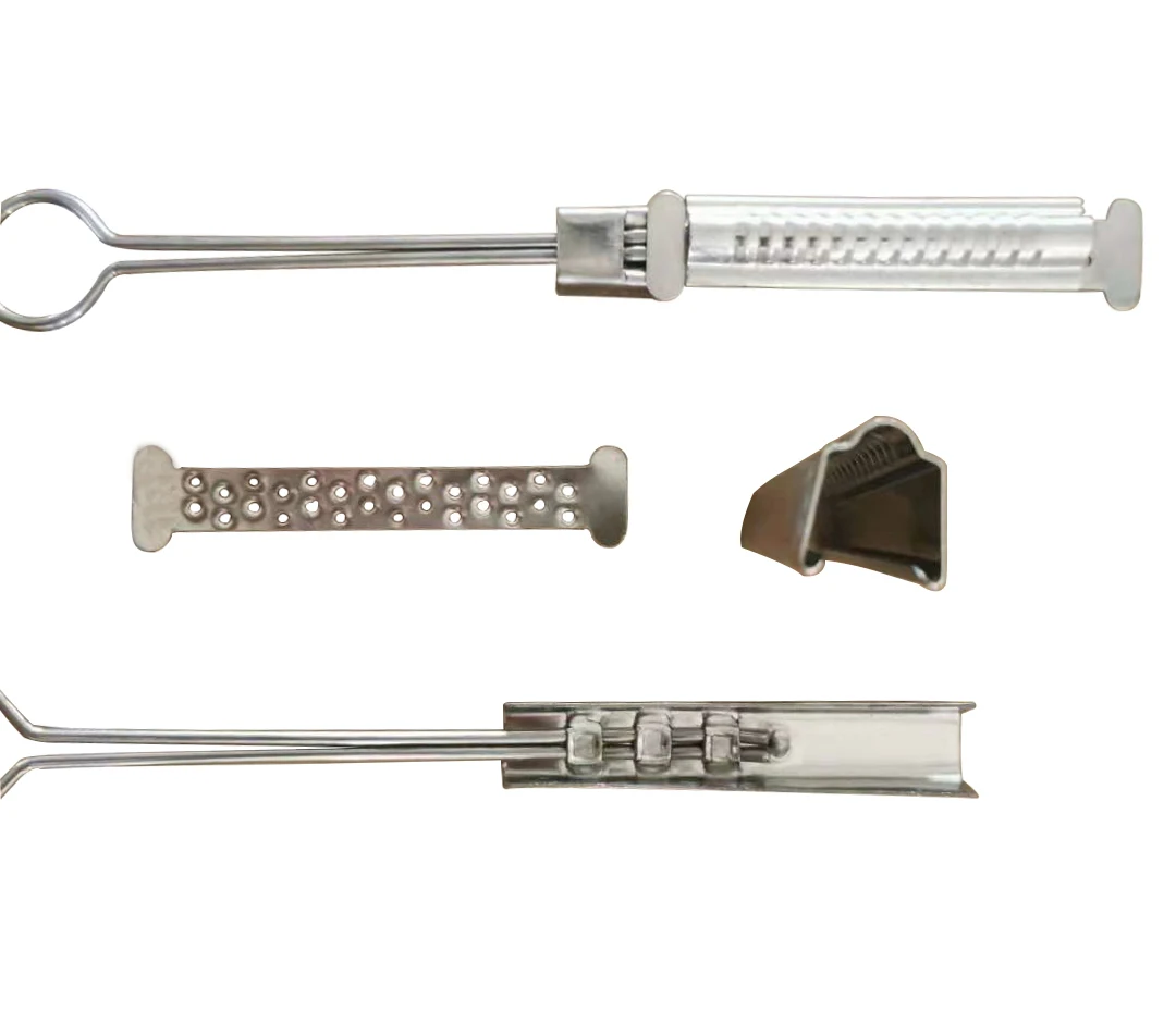 
 Fiber Optic Cable Drop Wire Suspension Clamp Fiber  Optic Clamp FTTH Stainless Steel Anchor Clamp  