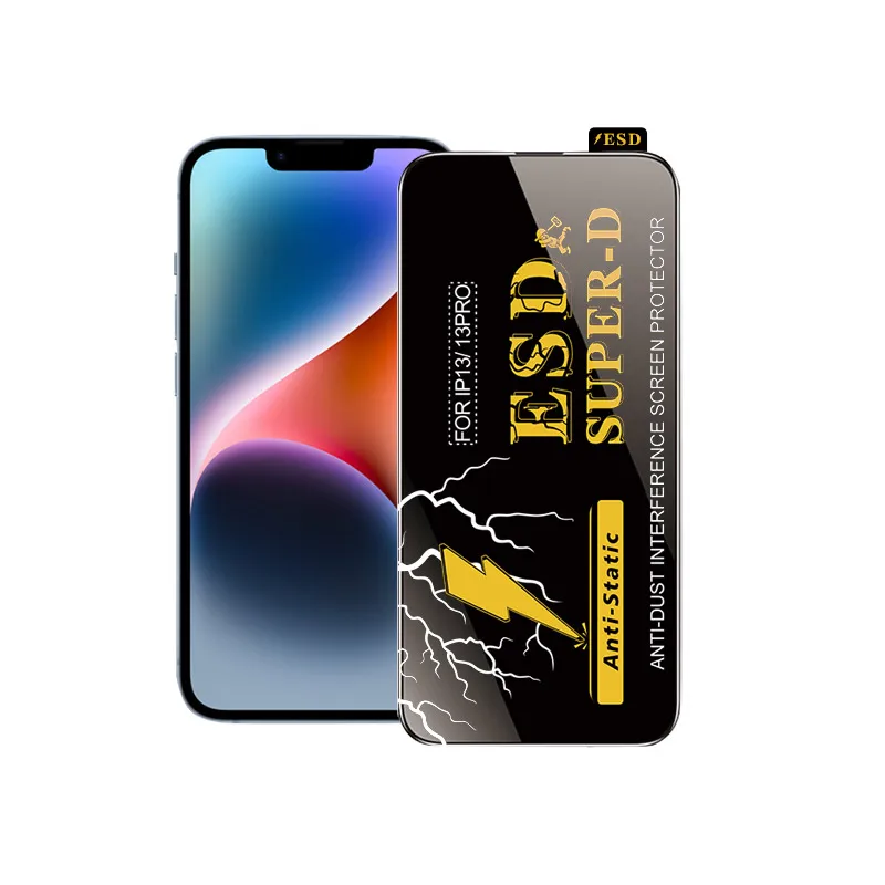 anti esd SUPER-D screen protector wholesale film glass tempered protection for iphone 14 pro max screen protector