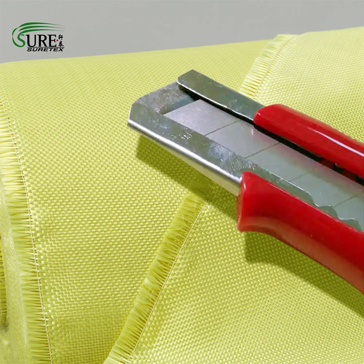 Roll Length 100 Meter Durable In Use Protective Material Chemical Resistant 1500d 200gsm Meta Aramid Fabric