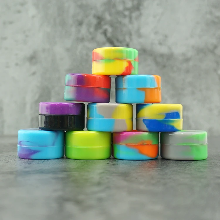 Wholesale  5Ml Custom Silicone Rubber Container Silicone Jars Container