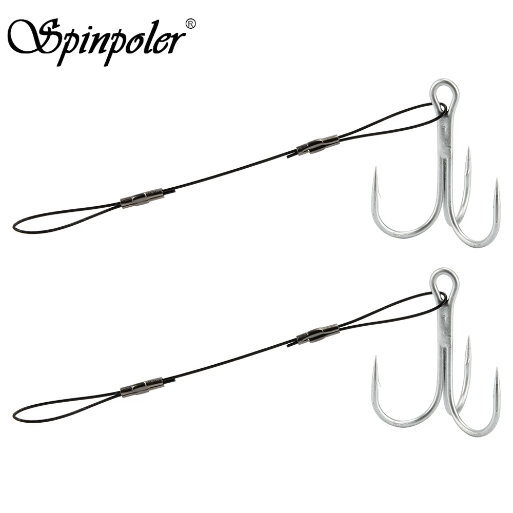 spinpoler stinger fishing rig hook for big shad sea Fishing Hook String #6 #1 #1/0 #2/0 Fishhook Connector manufacturers