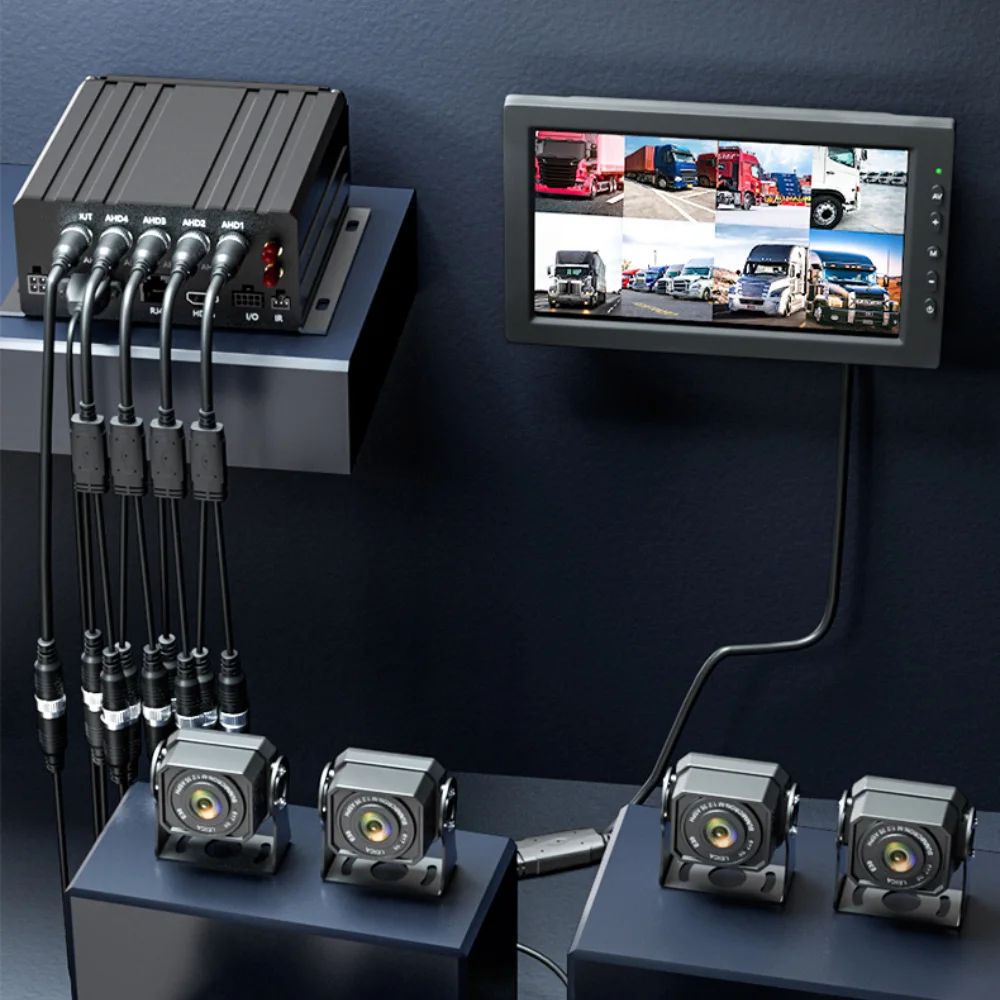 Loop Recording Gps Cloud 4 In1 Dvr 6 Canali Telecamere Mdvr 4ch Wifi 4 Channel Car Security System Dvr for Trucks