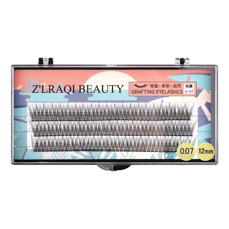 Matt Deep Black Split Tips private label silk individual volume eyelash extensions supplies grafting false mink eyelashes