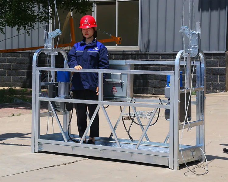 Hot Selling 6M ZLP630  Electric Cradle Gondola  Suspended Work Platforms With High Quality Motor