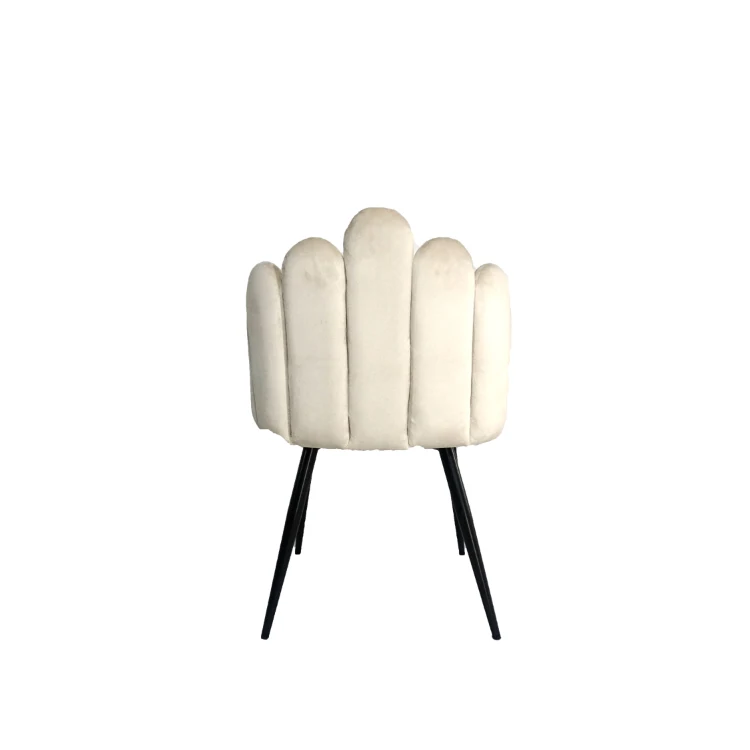 hotel leisure chair gubi bat dining chair white velvet with powder coating  hotel leisure chair high quality