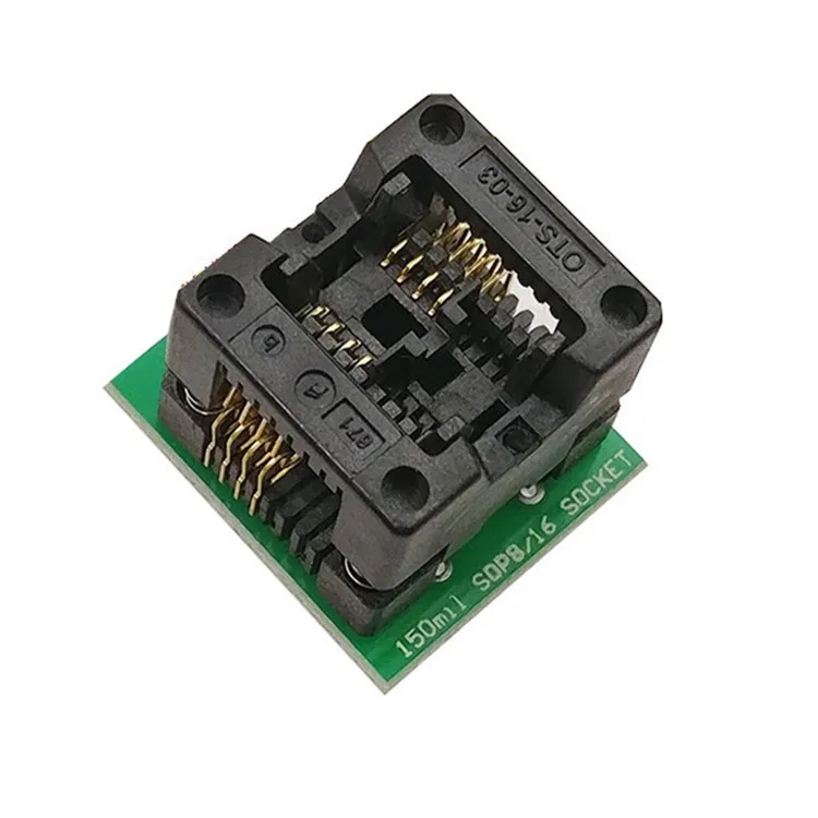 Narrow-body widebody SOP8 to DIP8 IC test conversion bounce patch burner