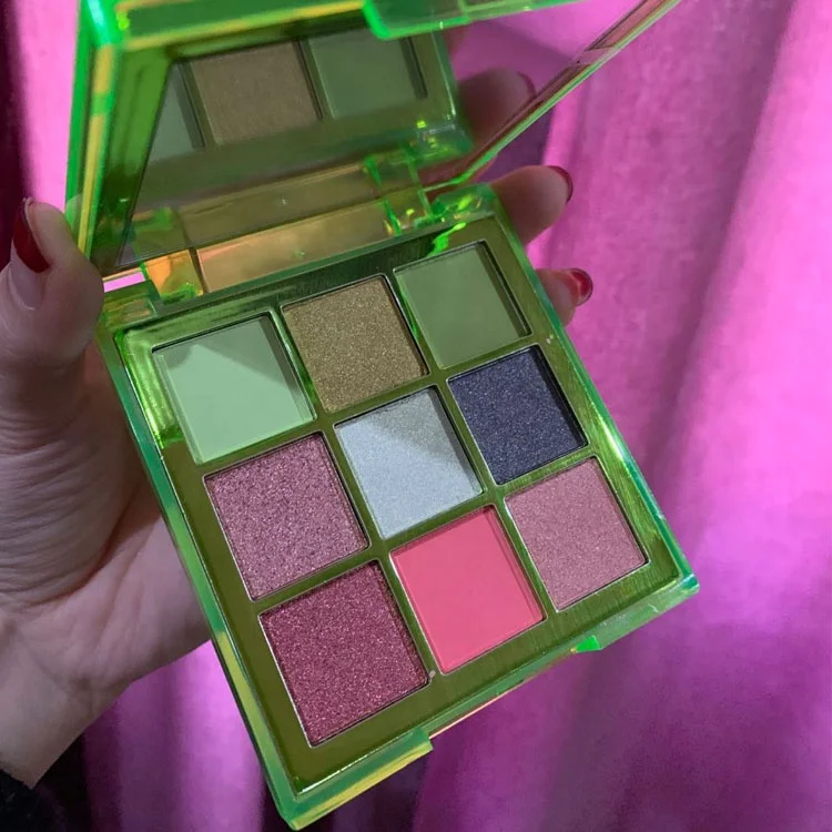 oem new style cheap bulk organic 9 color magnetic cosmetics high pigment private label eyeshadow pallette