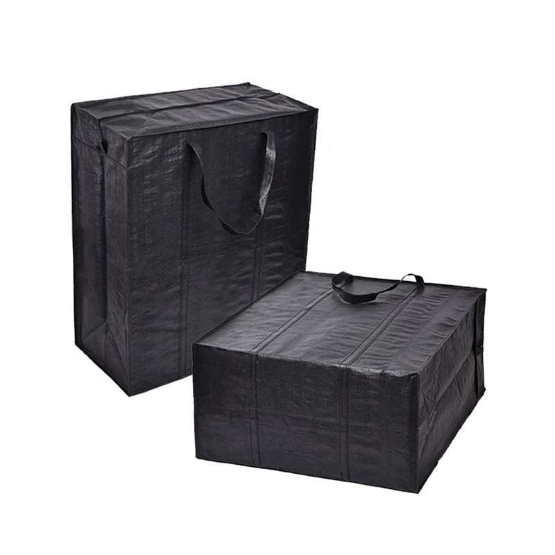 Black Lock Large Zip Packaging Plastic Bag For Heavy