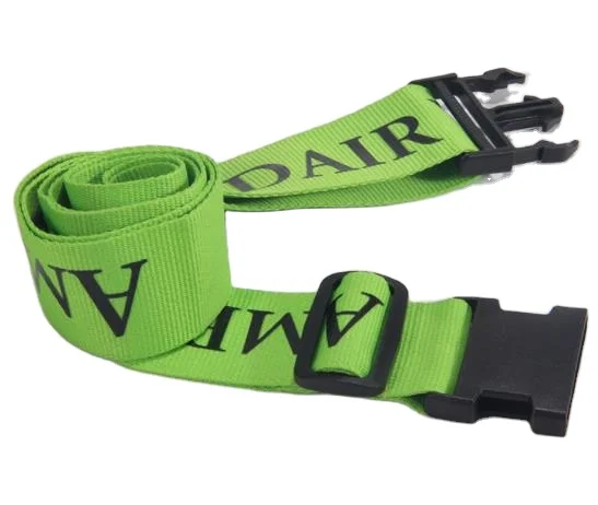 Adjustable Travel Suitcase Luggage Straps Travel Accessories With Heat Treated Plastic Hook Bungee Co